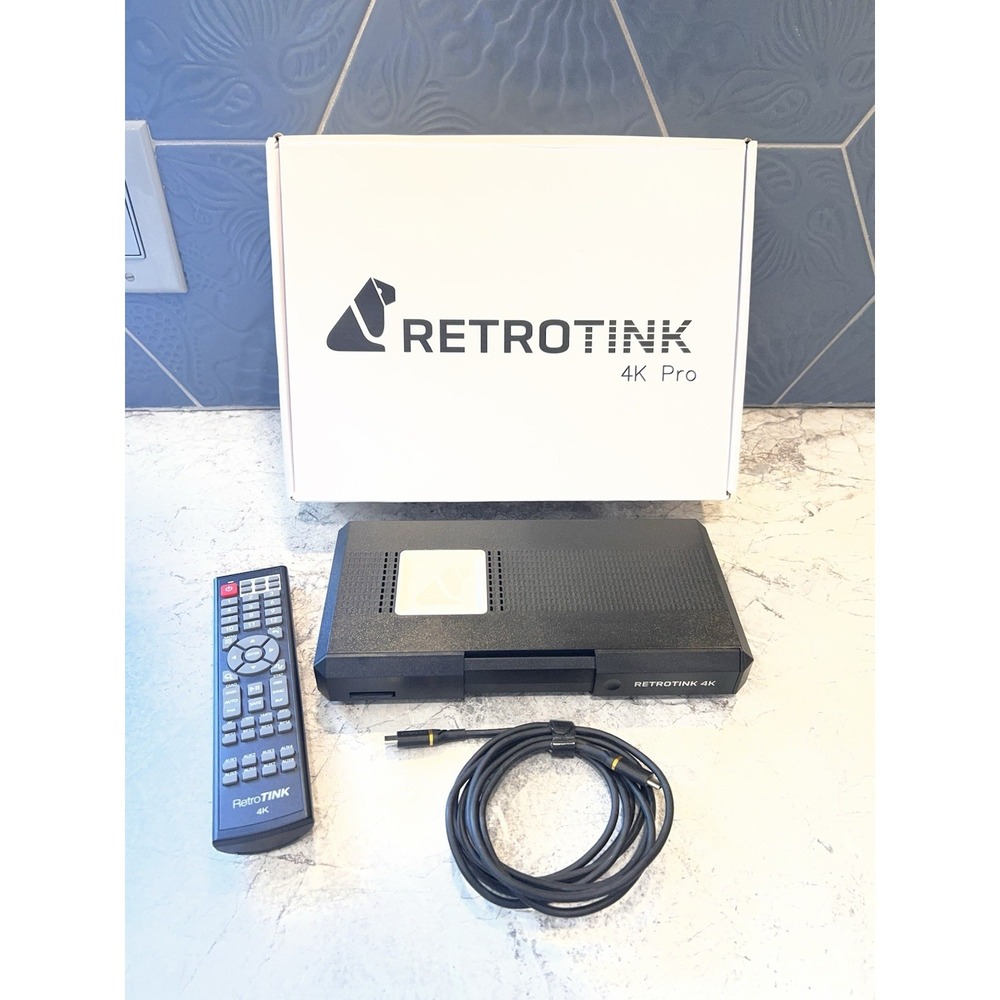RetroTINK 4K Pro RT4K-01A Retro Gaming Upscaler w/ Remote & Box